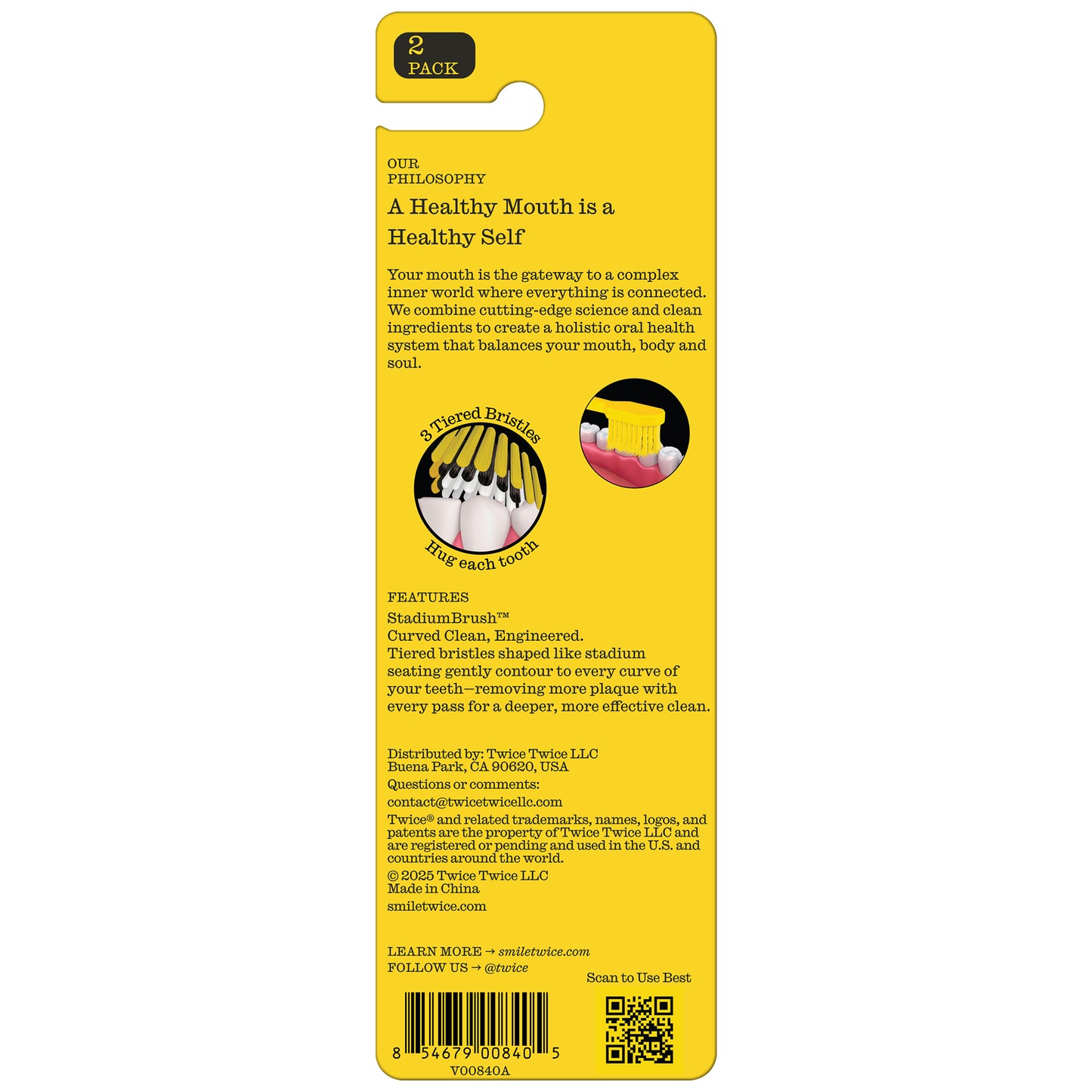 Soft Stadium Toothbrushes, Deep Clean, Gum Friendly, 2 Pack