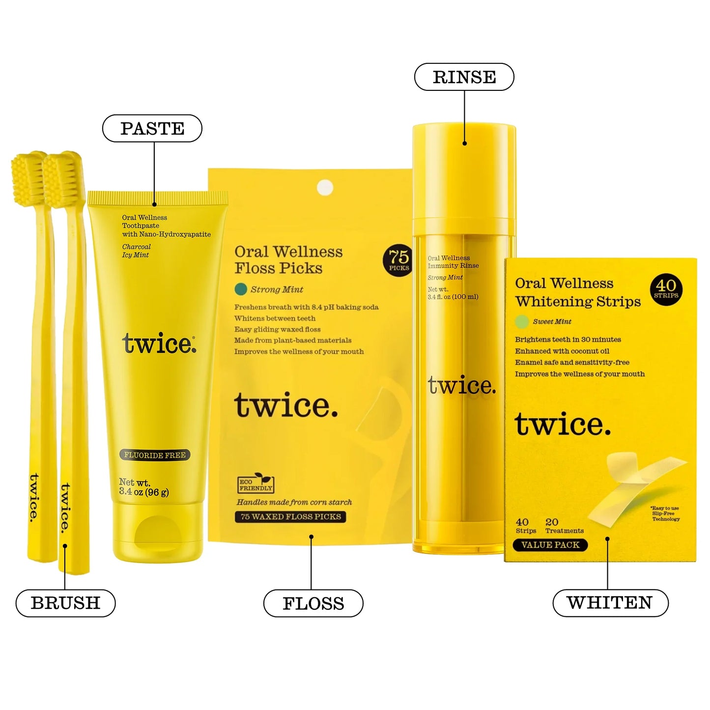 Whitening+ with Non Fluoride Toothpaste