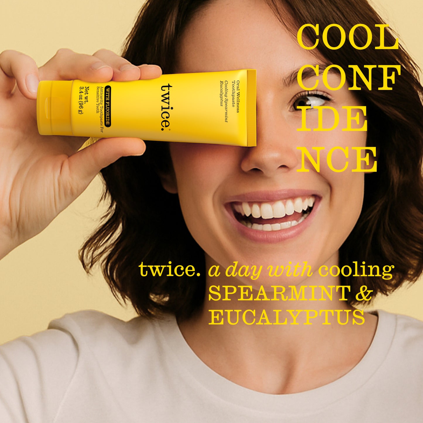 Fluoride Toothpaste with Cooling Spearmint Toothpaste for Fresh Breath & Cavity Protection, 3.4 oz