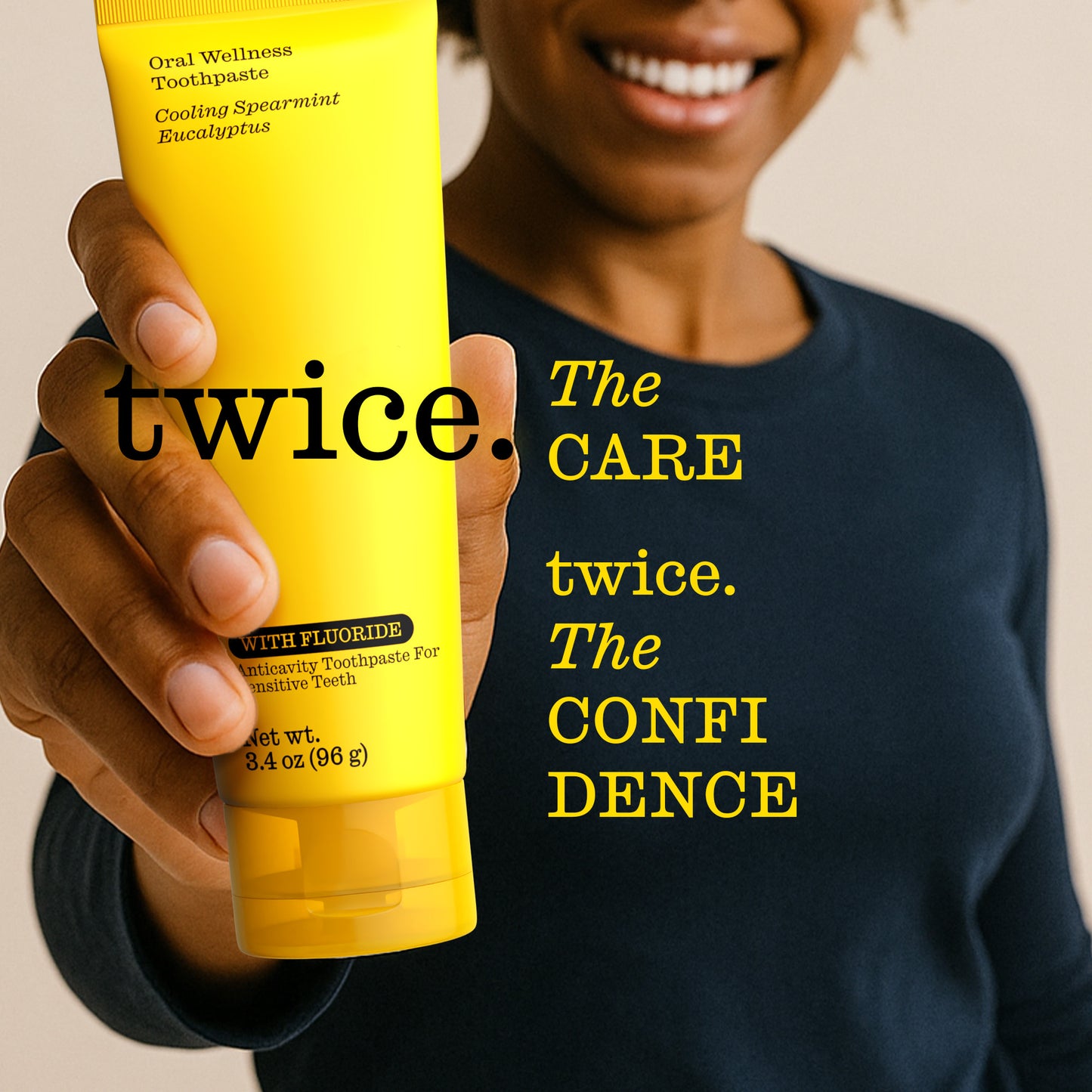 Fluoride Toothpaste with Cooling Spearmint Toothpaste for Fresh Breath & Cavity Protection, 3.4 oz