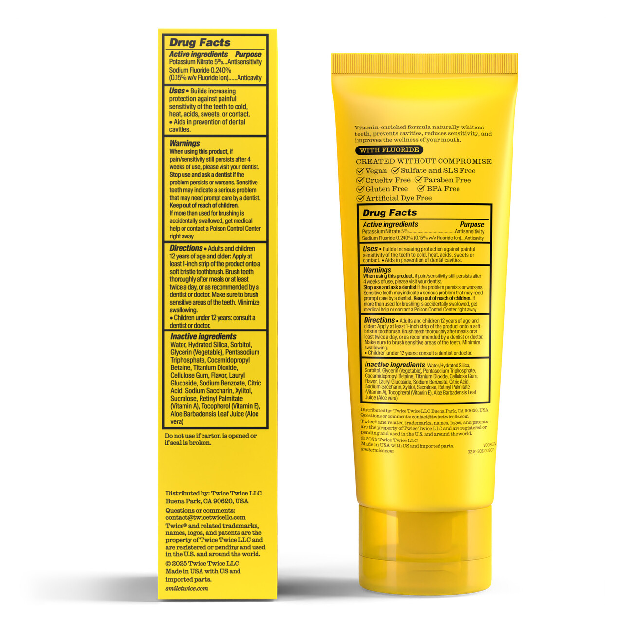 Fluoride Toothpaste with Cooling Spearmint Toothpaste for Fresh Breath & Cavity Protection, 3.4 oz