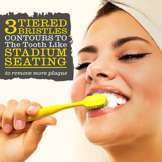 Soft Stadium Toothbrushes, Deep Clean, Gum Friendly, 2 Pack