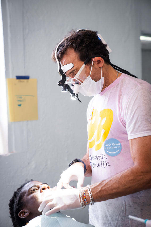 Dental care in progress at a GLO Good mission.