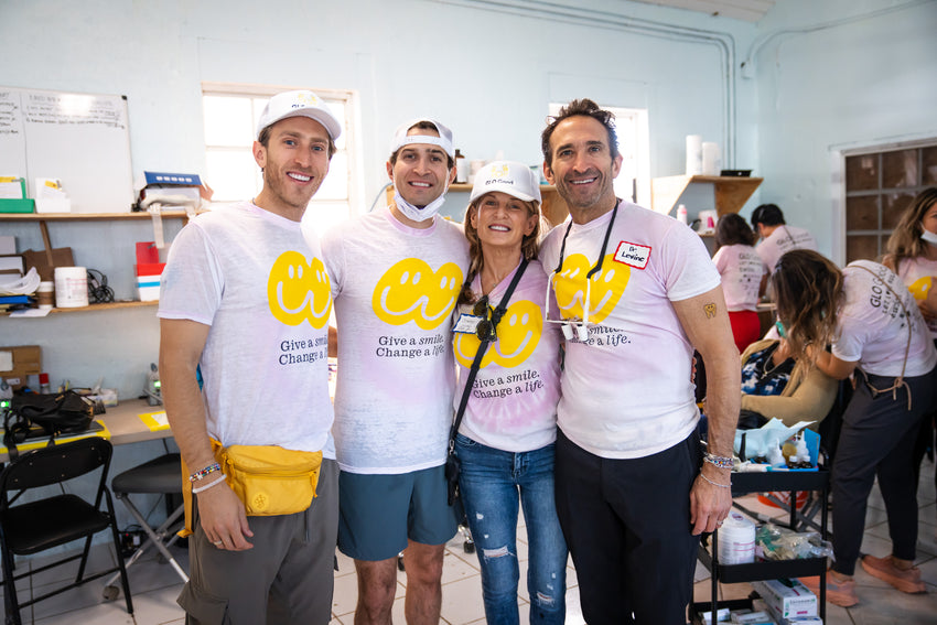 The Levine family on a GLO Good dental mission.