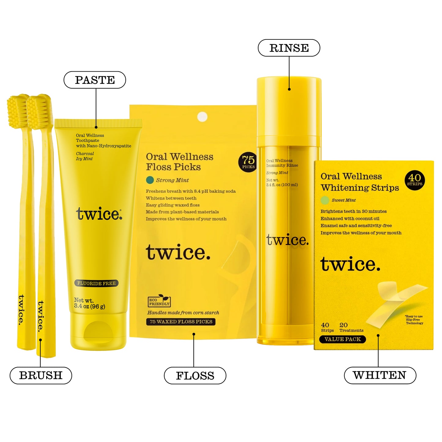 Whitening+ with Non Fluoride Toothpaste