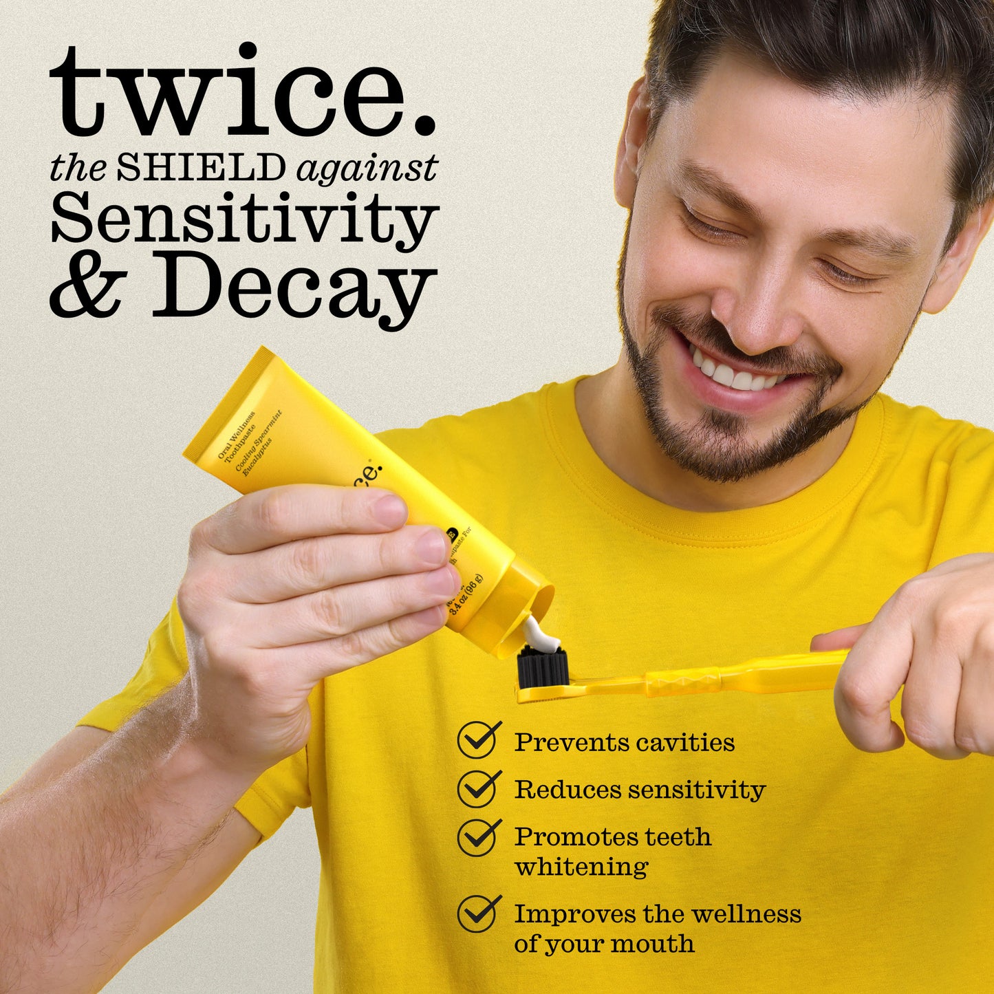 Fluoride Toothpaste with Cooling Spearmint Toothpaste for Fresh Breath & Cavity Protection, 3.4 oz