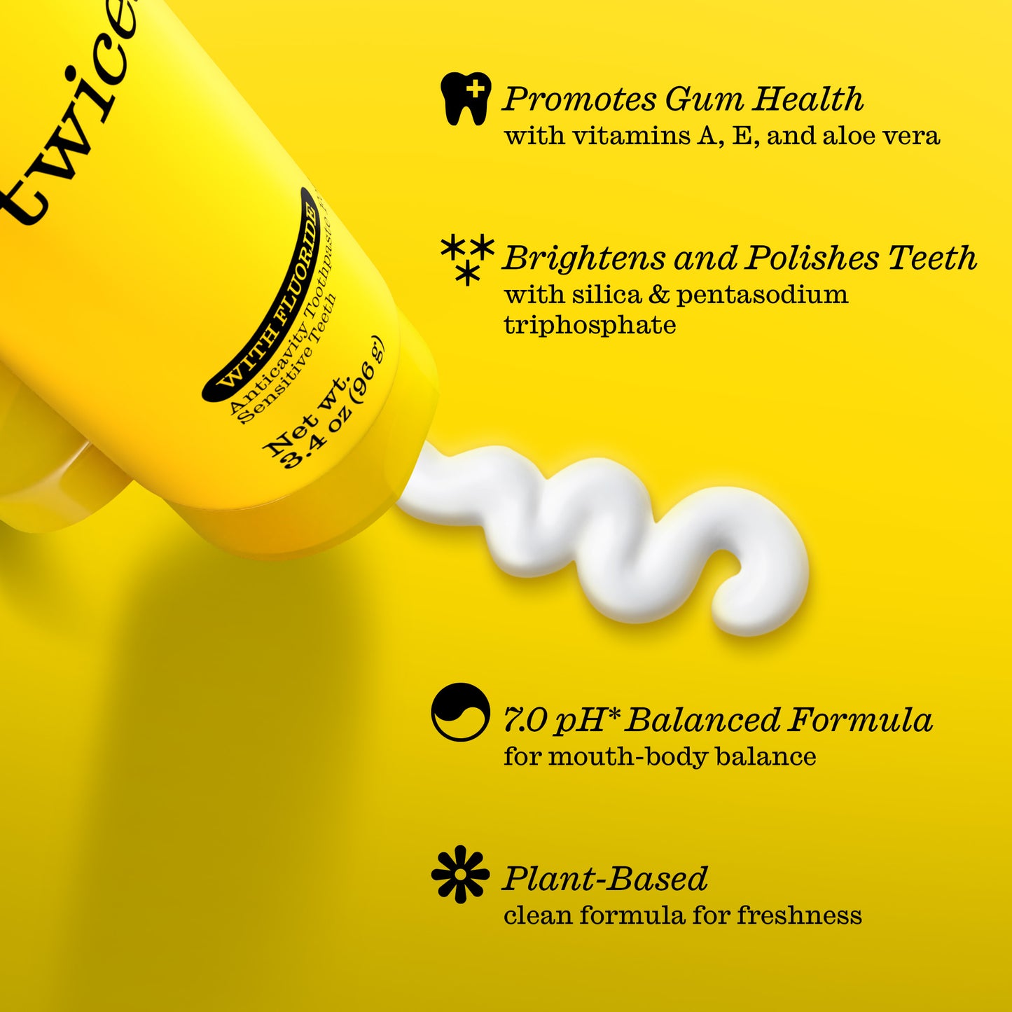 Fluoride Toothpaste with Cooling Spearmint Toothpaste for Fresh Breath & Cavity Protection, 3.4 oz