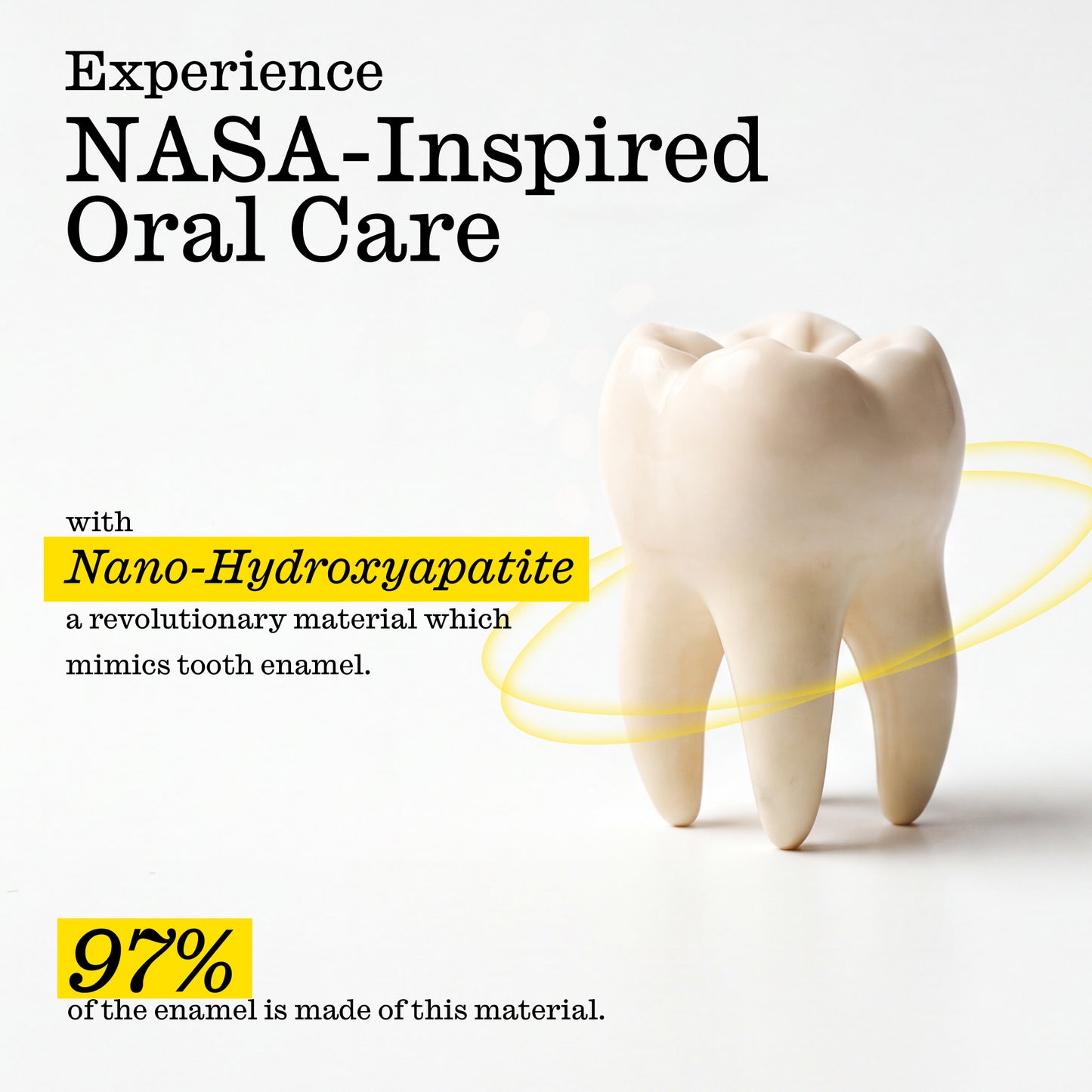 Happy Mint Whitening Toothpaste with 5% Nano-Hydoxapatite - Fluoride-Free & Peroxide-Free, 3.4 oz