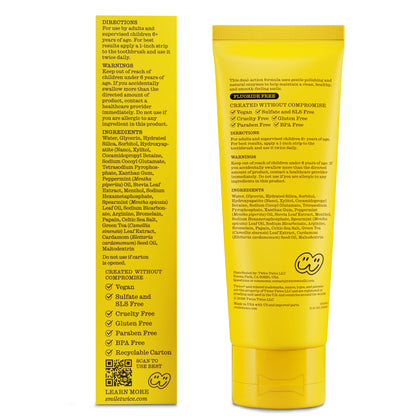 Happy Mint Whitening Toothpaste with 5% Nano-Hydoxapatite - Fluoride-Free & Peroxide-Free, 3.4 oz