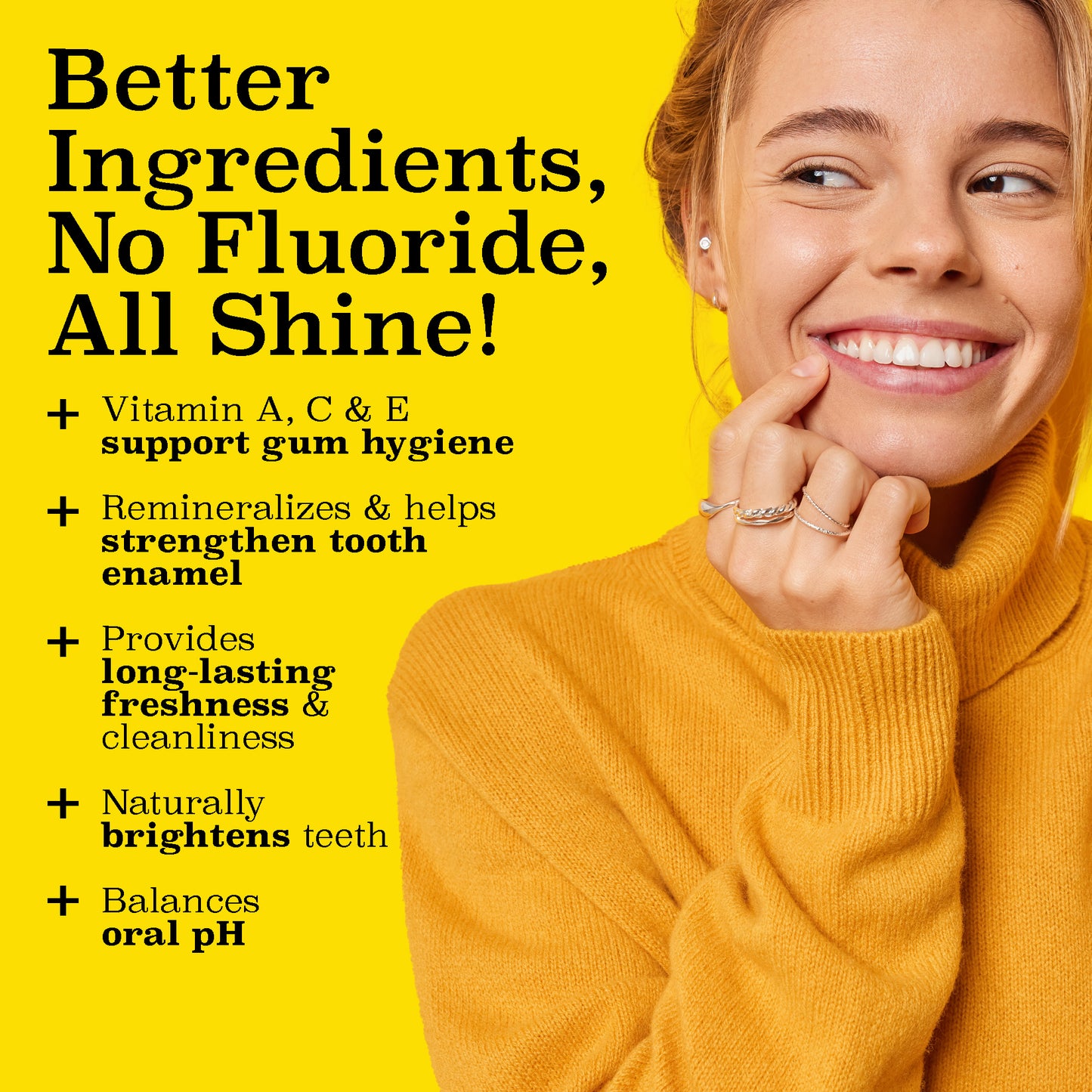 NanoHydroxyapatite Fluoride-Free Toothpaste with Charcoal Icy Mint - Helps Remineralize Enamel, 3.4oz