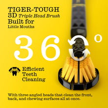 Kids Soft Oral Wellness 3D Triple Head Toothbrushes, Gum Friendly, 2 Pack