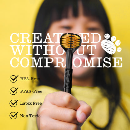 Kids Soft Oral Wellness 3D Triple Head Toothbrushes, Gum Friendly, 2 Pack