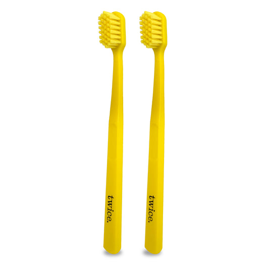 Extra Soft Toothbrushes, Plant-Based, Gum Friendly, TSA approved – 2 Pack